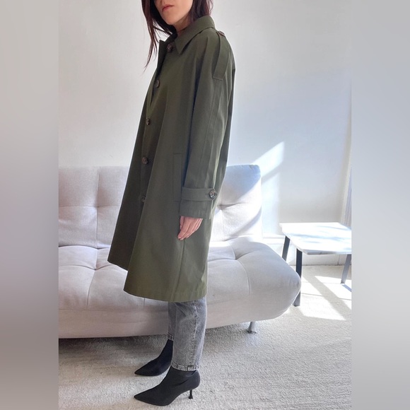 SERRANO Olive Green Trench Coat l Small l NWT — CURRENTLY ONLINE FOR FULL PRICE - Picture 4 of 13